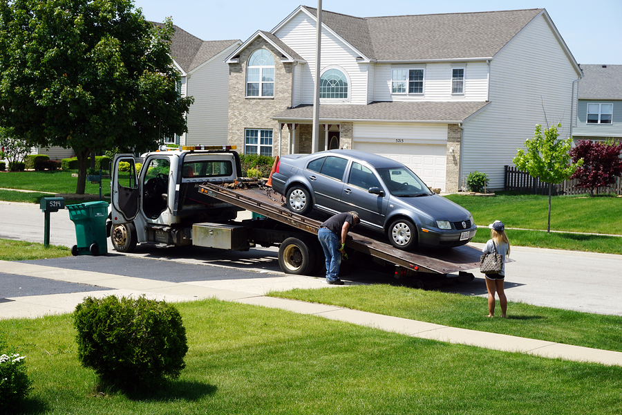 This is a picture of a tow truck service.